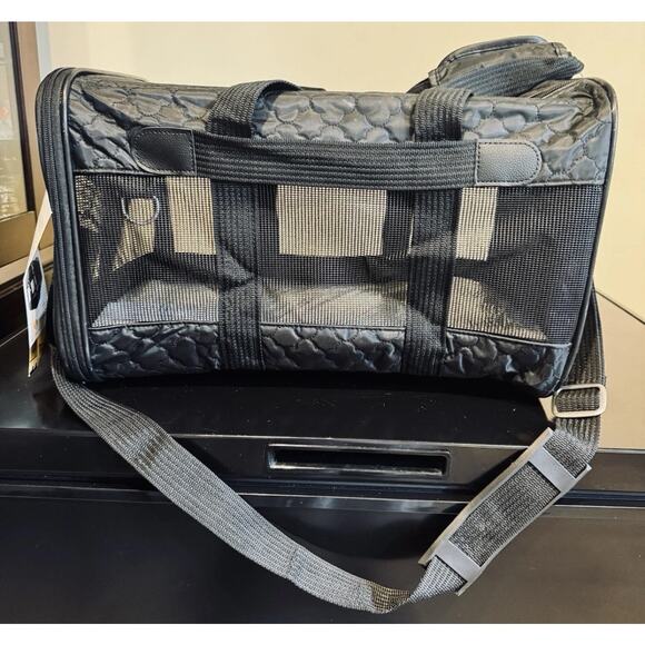 Sherpa Original Deluxe Travel Pet Carrier, Airline Approved Black Lattice, Large - Picture 9 of 9